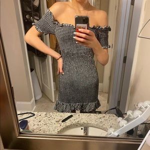 Perfect condition off the shoulder WAYF dress